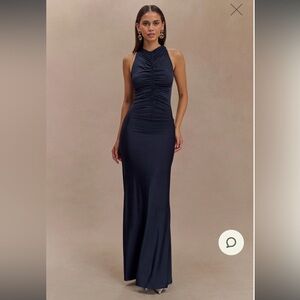 Meshki Navy Blue Maxi Dress
